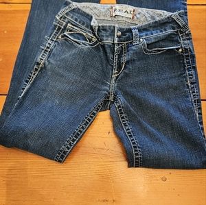 Ariat Real Denim western stitch jeans.